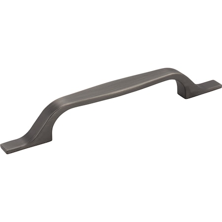 Elements 128 mm Center-to-Center Brushed Pewter Square Cosgrove Cabinet Pull 382-128BNBDL